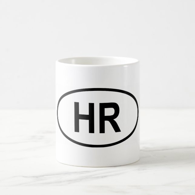 Caneca De Café Croácia "HR" (Centro)