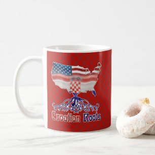 Caneca De Café Croata Americana Roots Coffee Mug