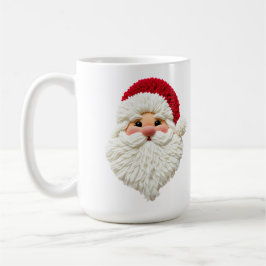 Caneca De Café Crochet faux yarn Santa 