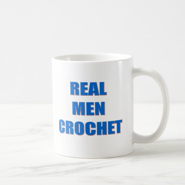 Caneca De Café Crochet real dos homens (Direita)