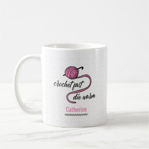 Caneca De Café Crochet Rosa Rápido, Morre Quente