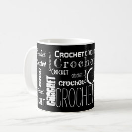 Caneca De Café CROCHET! Typography