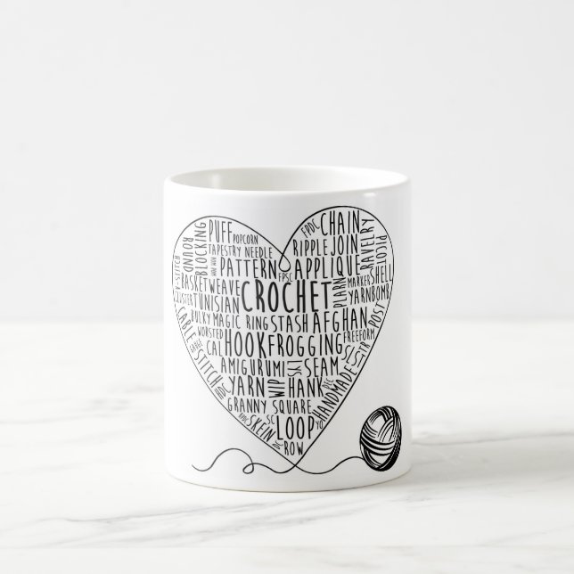 Caneca De Café Crochet Words Mug (Centro)