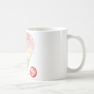 Caneca De Café Crochet Words Mug (Cor)