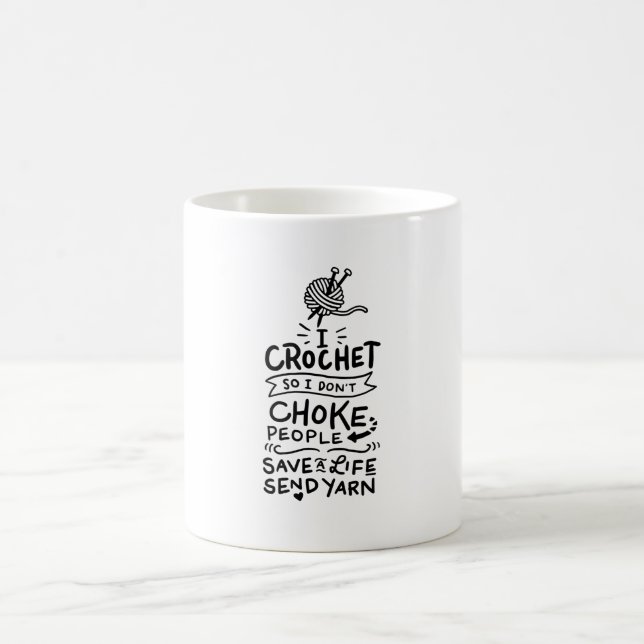 Caneca De Café Crocheting Crochet Wool (Centro)