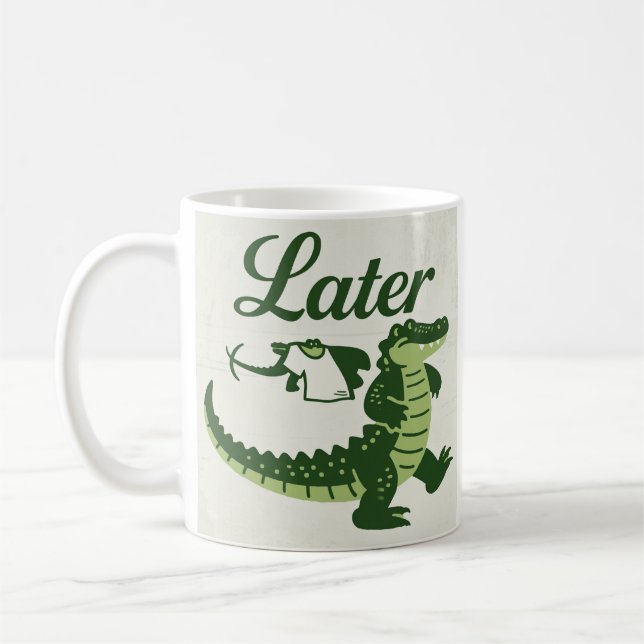 Caneca De Café crocodilo (Esquerda)
