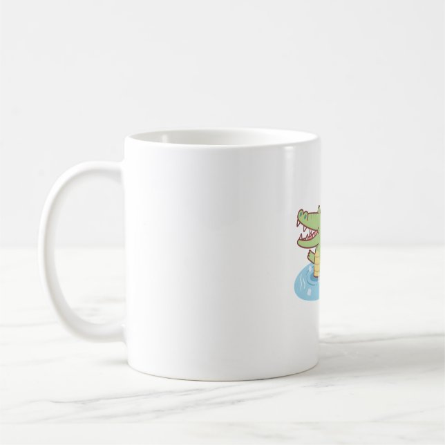 Caneca De Café Crocodilo Engraçado E Capybara A Refrigeração Em S (Esquerda)