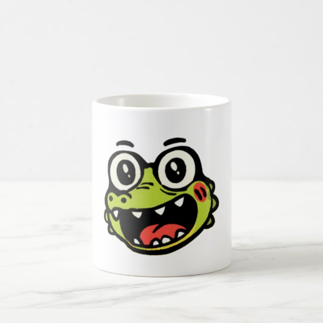 Caneca De Café Crocodilo feliz (Centro)