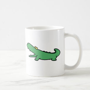 Caneca De Café Crocodilo verde