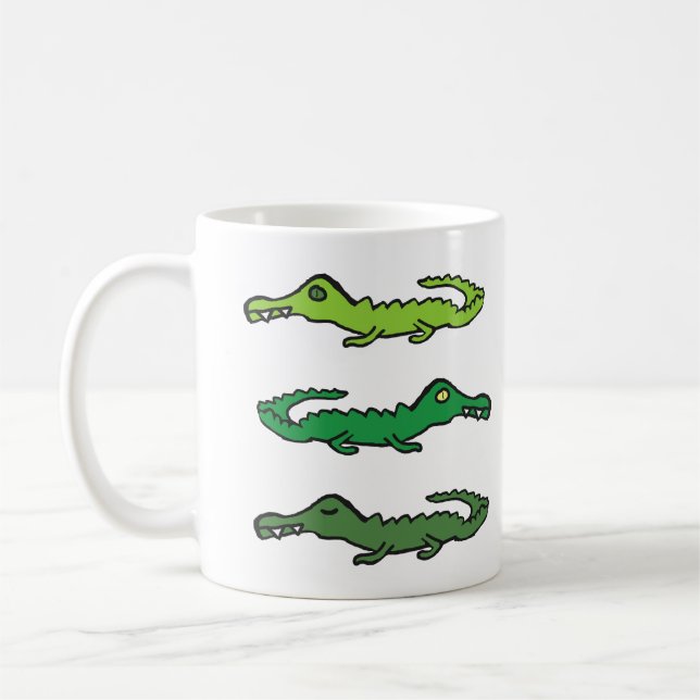 Caneca De Café Crocodilos e Jacarés (Esquerda)