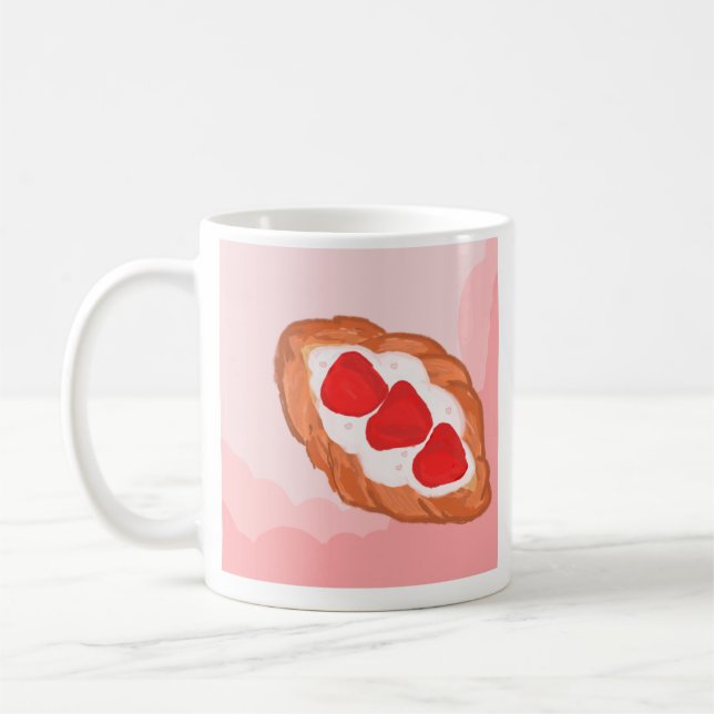 Caneca De Café Croissant shortcake  (Esquerda)