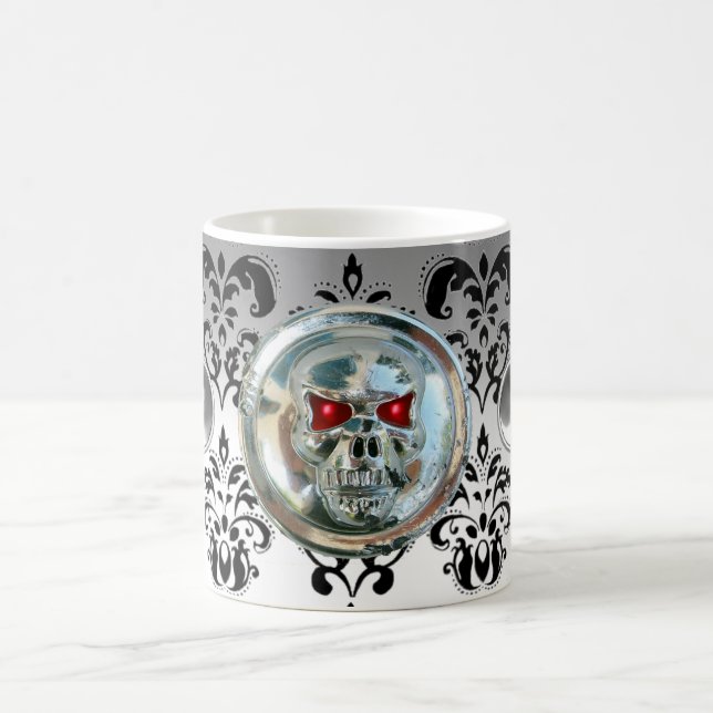 CANECA DE CAFÉ CROME SKULL RIDERS BRANCOS PRETO (Centro)