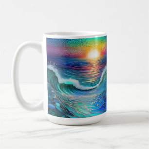 Caneca De Café Cromia Mar Paisagem Marítima