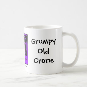 Caneca De Café Crone idoso mal-humorado um o copo insolente da