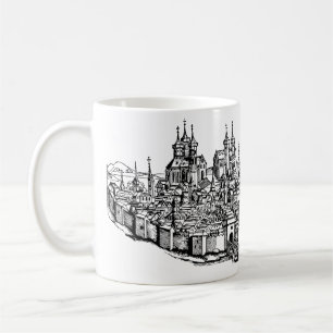 Caneca De Café Crônica Premium Medieval de Erfurt da Turíngia Art