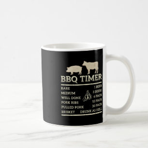 Caneca De Café Cronômetro de churrasco para o dia dos pais festa 