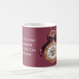 Caneca De Café Cronômetro Não Deixe Para Amanhã O Que Você Pode F