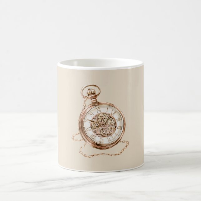 Caneca De Café Cronômetro Steampunk (Centro)