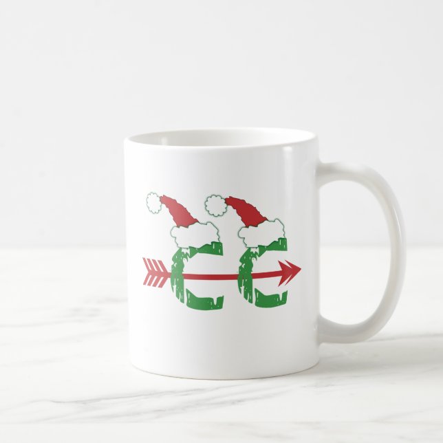 Caneca De Café Cross Country Christmas © Running (Direita)