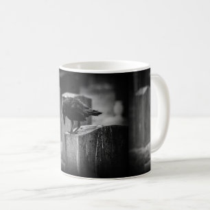 Caneca De Café Crow do Cemitério de Queda