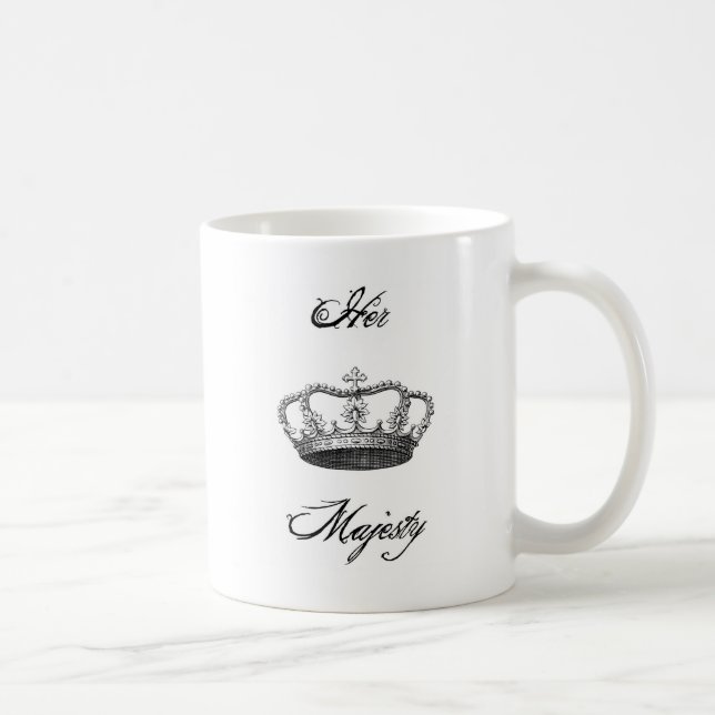 Caneca De Café Crown_Her Majesty_Mugcup (Direita)