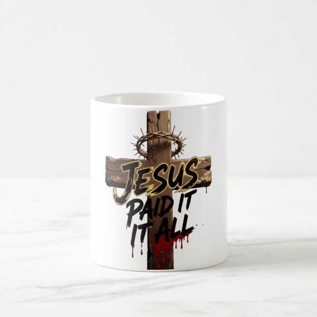 Caneca De Café Crown of Thorns Jesus Shirt – Christian T-Shirt (Centro)