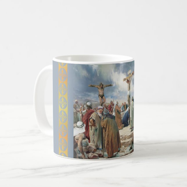 Caneca De Café Crucificação de Carl Bloch (Frente Esquerda)