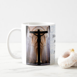Caneca De Café Crucifixo com Jesus Cristo. Abadia de Alcobaca Gót