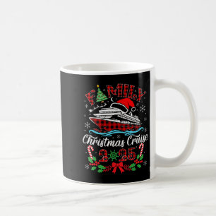 Caneca De Café Cruise de Natal da Família 2025 Matching Family Cr