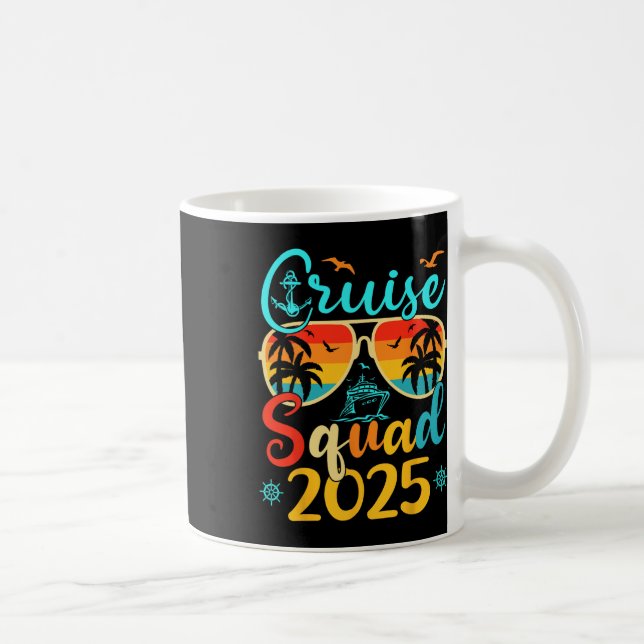 Caneca De Café Cruise Squad 2025 Summer Vacation Matching (Direita)