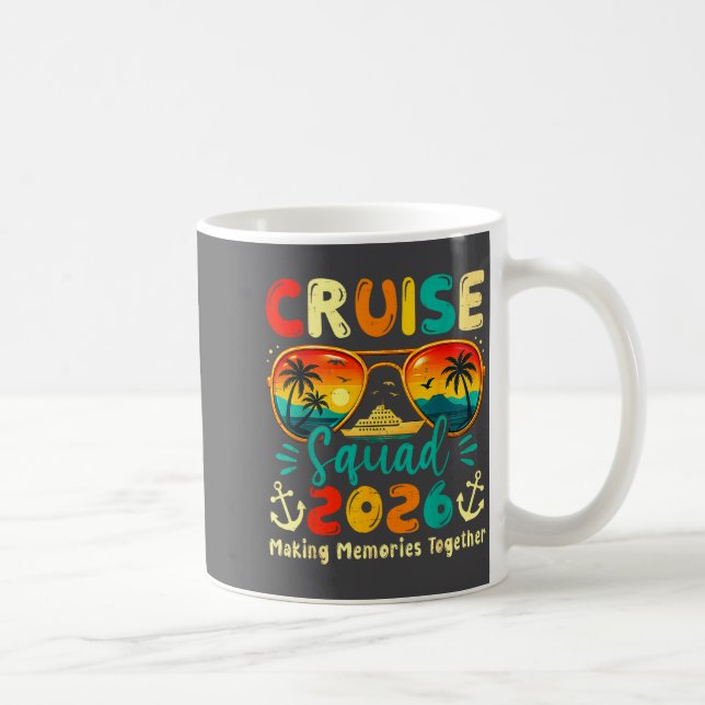 Caneca De Café Cruise Squad 2026 Family Group Matching Summer Vac (Direita)