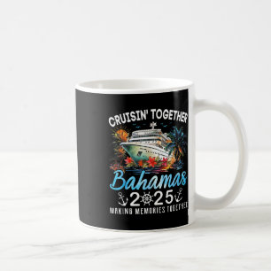 Caneca De Café Cruisin' Together Bahamas 2025 Cruzeiro Praia Verã