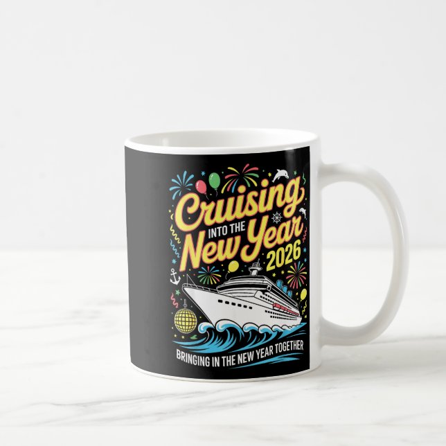 Caneca De Café Cruising Into 2026 New Years Eve Matching Family C (Direita)