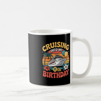 Caneca De Café Cruising Into My 0th Birthday
