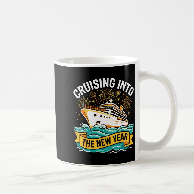 Caneca De Café Cruising Into The New Year 2026 Cruise Squad  (Direita)
