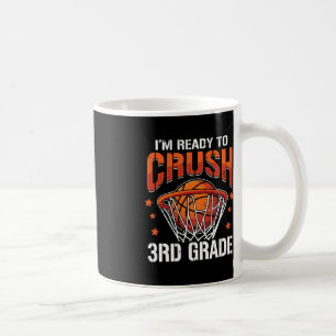 Caneca De Café Crush 3.º ano de basquete de volta para a escola d
