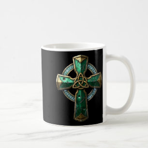 Caneca De Café Cruz celta antiga runas patrimônio irlandês Antigo