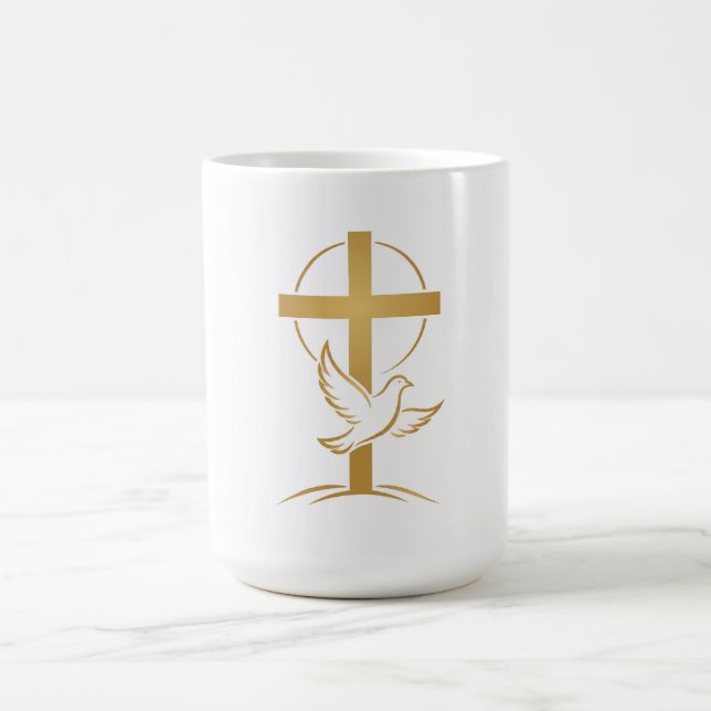 Caneca De Café Cruz da Fé Ortodoxa & Rola (Centro)