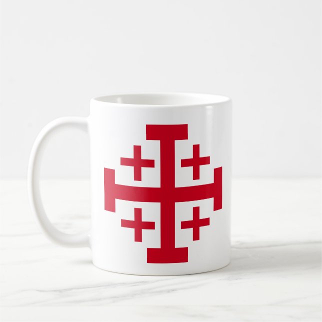 Caneca de Café Cruz de Jerusalém (Esquerda)