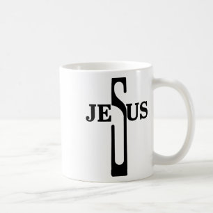 Caneca De Café Cruz de Jesus Cristo Fé Cristã em Deus Camiseta Ma