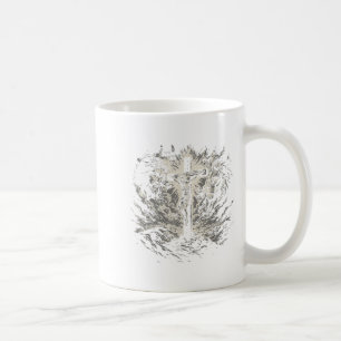 Caneca De Café Cruz de Jesus Estilo Vintage 90s Leão de Judá Cris