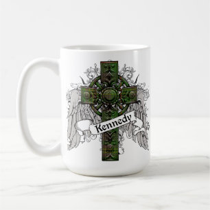 Caneca De Café Cruz do Tartan de Kennedy