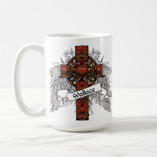 Caneca De Café Cruz do Tartan de Wallace