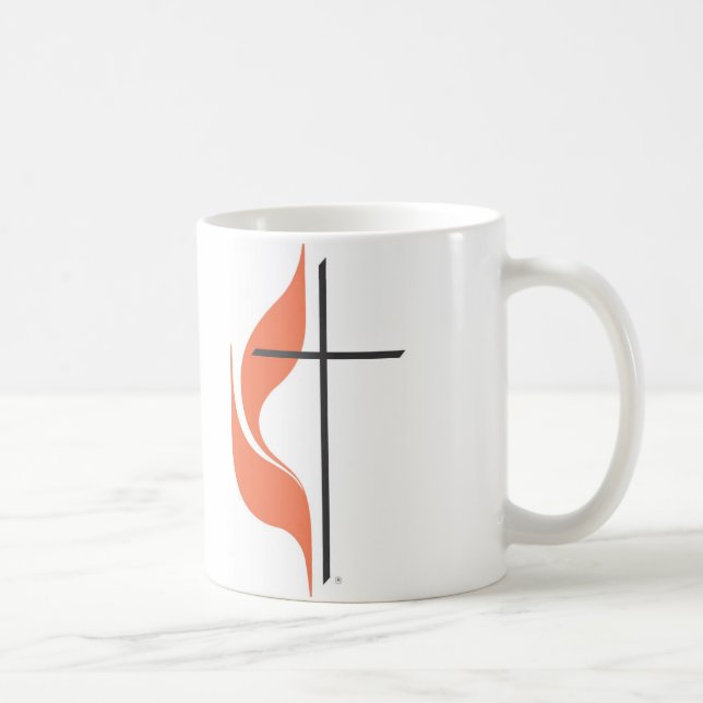 Caneca De Café Cruz e chama, ClearwaterUnited MethodistChurch (Direita)