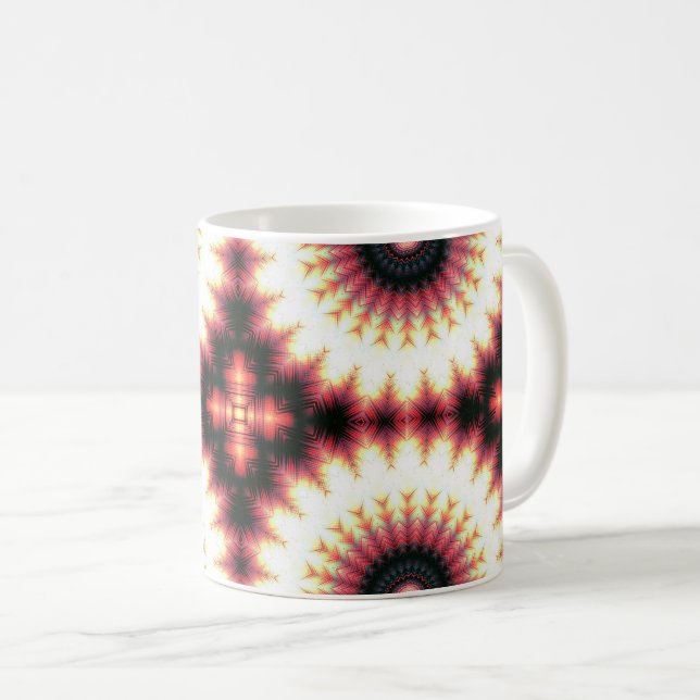 Caneca De Café Cruz Invertida de Onda Sonora (Frente Esquerda)