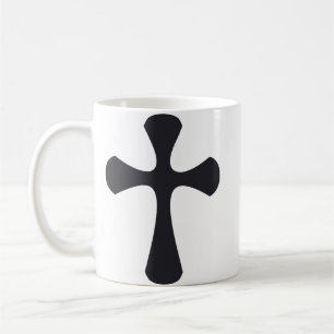 Caneca De Café Cruz Minimalista Moderna Arte Cristã Contemporânea