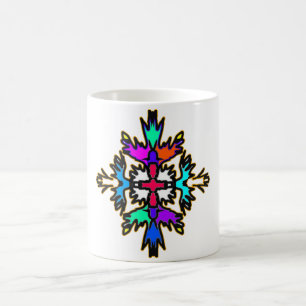 Caneca De Café Cruz Solar Tribal