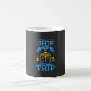 Caneca De Café Cruzamento - Oh Navio É Uma Viagem Familiar