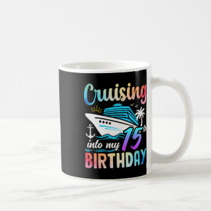 Caneca De Café Cruzando No Meu Aniversário 15 15 Anos