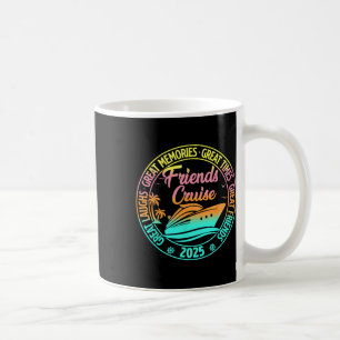 Caneca De Café Cruzeiro de Amigos Viagem de Férias 2025 Cruzeiros
